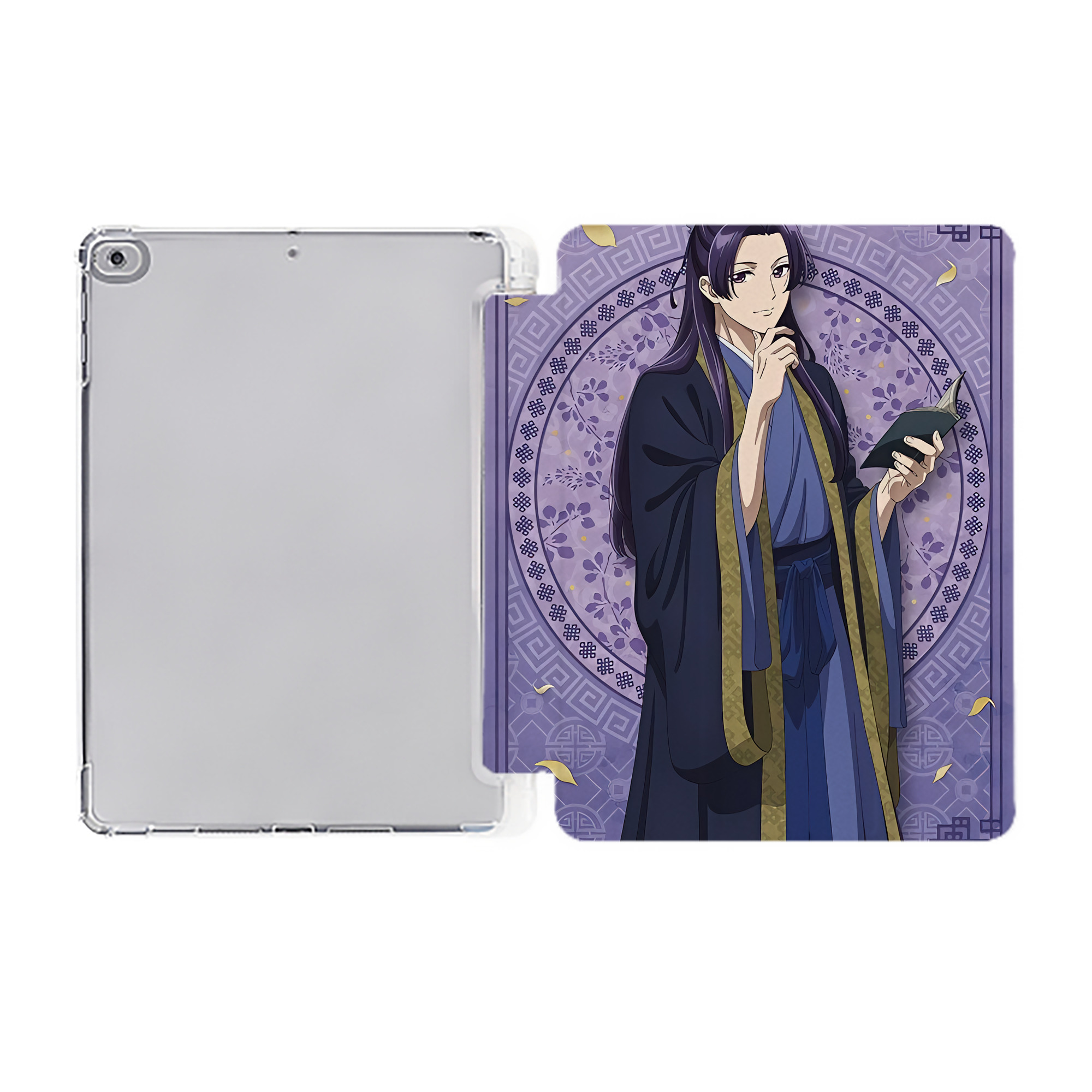 （画像用） 薬屋のひとりごと The Apothecary Diaries IPad ケース ペン収納付き 三つ折りスタンド PUレザー×シリコン 対応機種9.5/10.5/10.9インチ